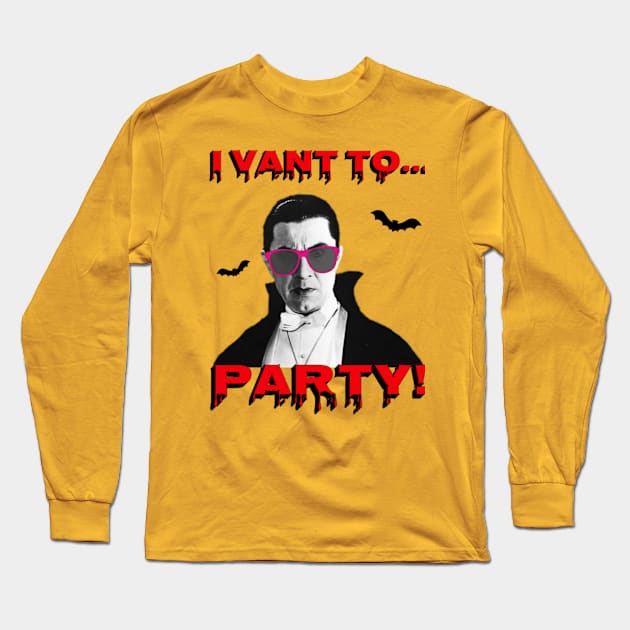 Dracula's Party Long Sleeve T-Shirt by The Podcast That Time Forgot